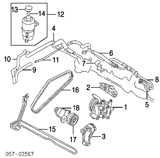 MN187017 Mitsubishi pas napędowy mechanizmów