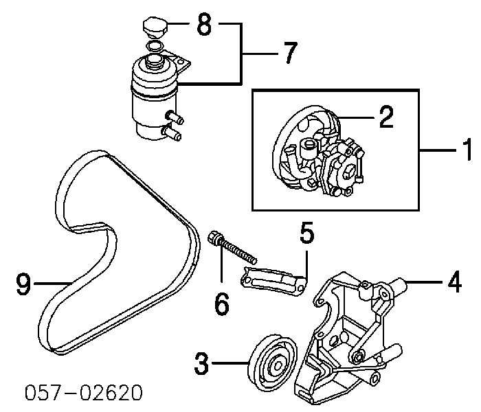 Pompa wspomagania hydraulicznego kierownicy Mitsubishi MR554139 cena, od 128,65 USD