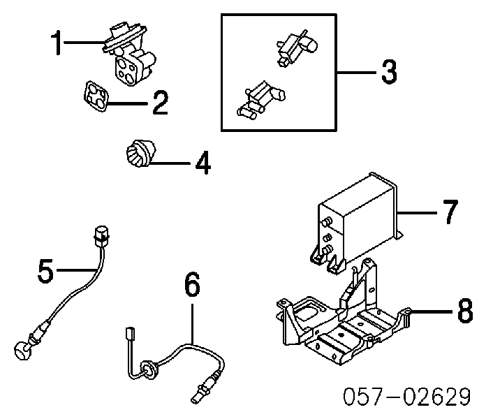 MR578634 Mitsubishi Sonda lambda czujnik tlenu po katalizatorze