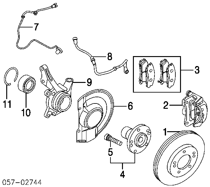 Piasta przednia H55003BTA BTA