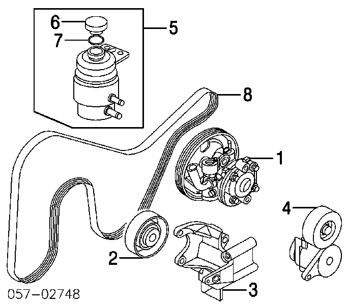 Pas napędowy mechanizmów Chevrolet Epica (V250)