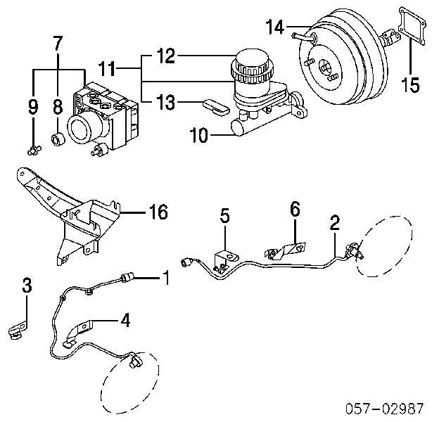 8290336 Hoffer czujnik abs przedni lewy