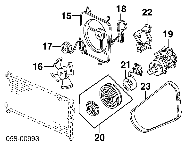 38920PAAA01 Honda pas napędowy mechanizmów