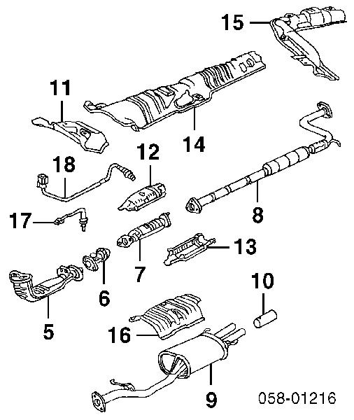 36531P0AA01 Honda Sonda lambda, czujnik tlenu