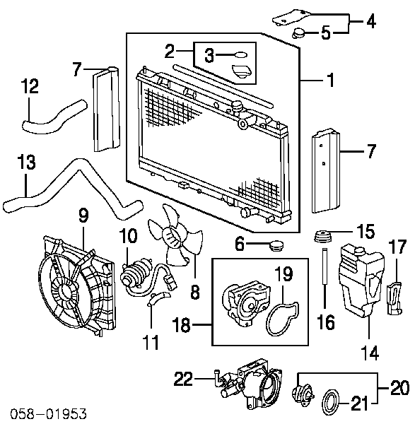 19045P72005 Honda pokrywa (korek chłodnicy)