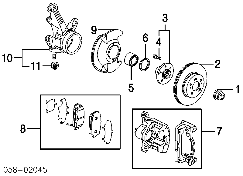 Klocki hamulcowe przednie tarczowe Honda 45022SNCE00 cena, od 14,75 USD