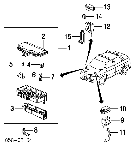 3523252 Ford Elektryczne przekaźnik wielofunkcyjne