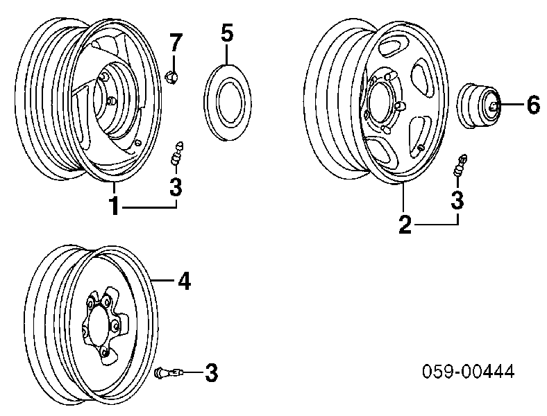0915912024 Suzuki Nakrętka koła