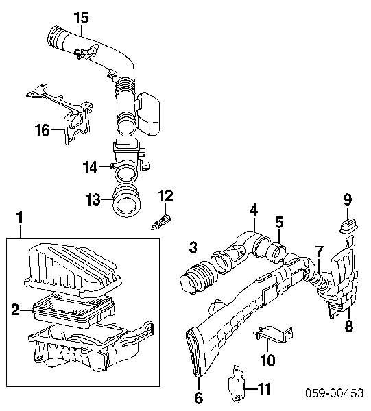 1378058B00 Suzuki filtr powietrza