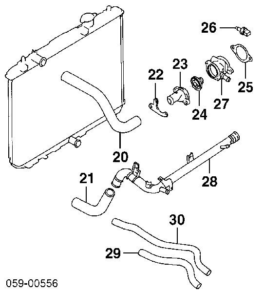 21200KA050 Subaru termostat