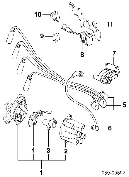 3332163B10 Suzuki kopułka rozdzielacza zapłonu