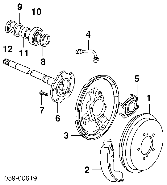 4351160A10 Suzuki bęben hamulcowy tylny