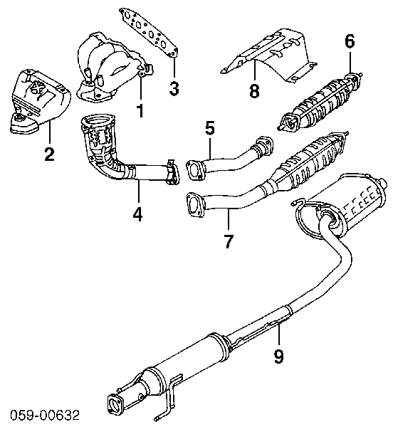 1414065D01 Suzuki uszczelka kolektora wydechowego