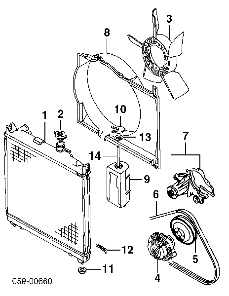 1740083815 Suzuki pompa chłodząca wodna