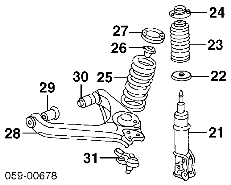 4160177E10 Suzuki amortyzator przedni prawy