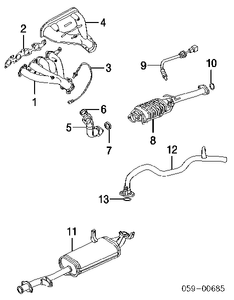 1414060A20 Suzuki uszczelka kolektora wydechowego