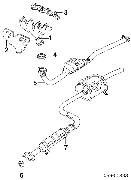 14182-60B00 Subaru uszczelka rury odbiornika tłumika