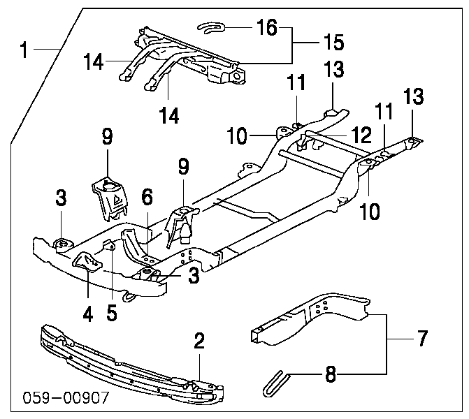 Wzmocnienie zderzaka przedniego Suzuki 5721065DV1 cena, od 100,91 USD