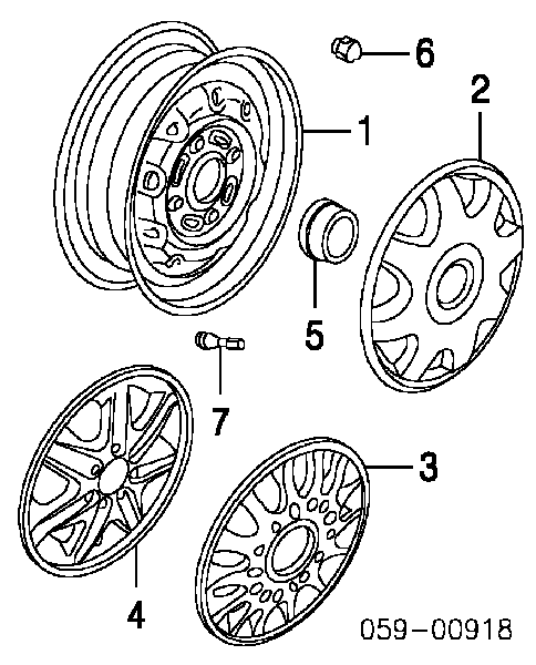 9207055 General Motors nakrętka koła