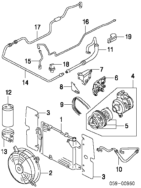 Chłodnica klimatyzacji FP68K227NS Nissens