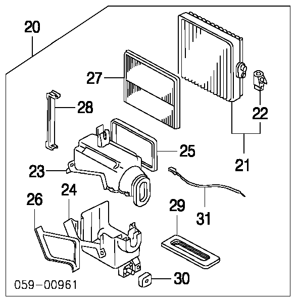 9586167D00 Suzuki filtr kabiny