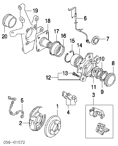 5520067D00 Suzuki klocki hamulcowe przednie tarczowe