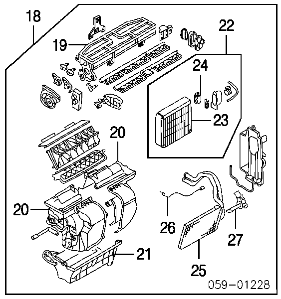 Parownik klimatyzacji do Suzuki Grand Vitara  FT, HT