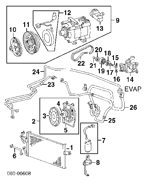 Pas napędowy mechanizmów Mazda 121 2 (DB)