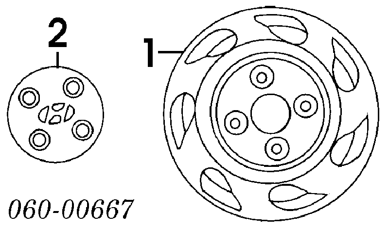 Nakrętka koła Toyota Liteace (CM30G, KM30G)