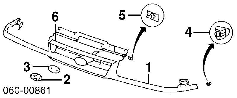 Atrapa chłodnicy do Hyundai Sonata III 