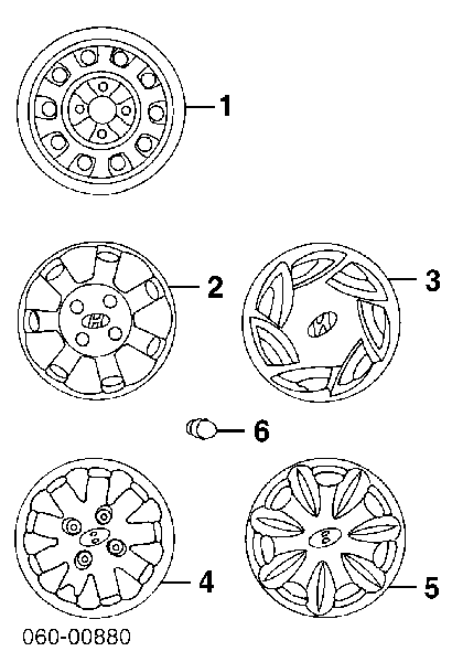 Nakrętka koła 5295028000 Hyundai/Kia