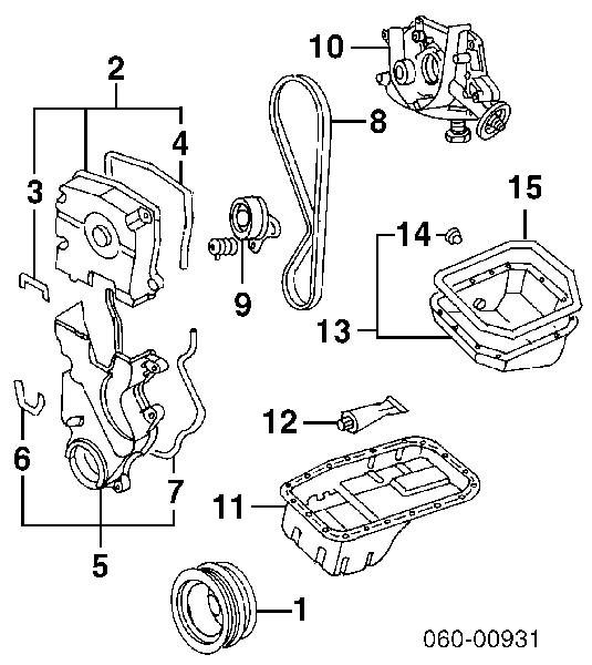 Pasek rozrządu Mitsubishi Colt 4 (CAA)