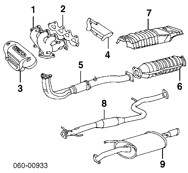 2852122020 Chrysler uszczelka kolektora wydechowego