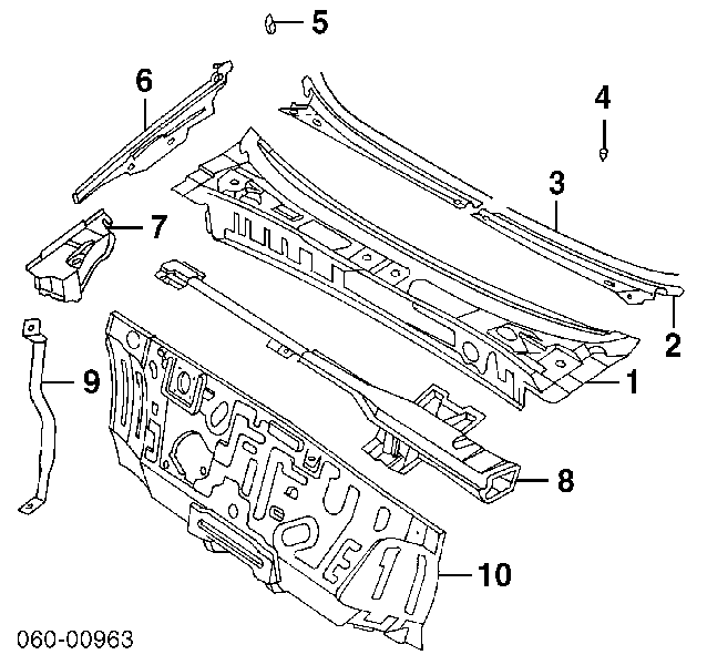 Spinka mocowania zderzaka tylnego 8615737000 Hyundai/Kia