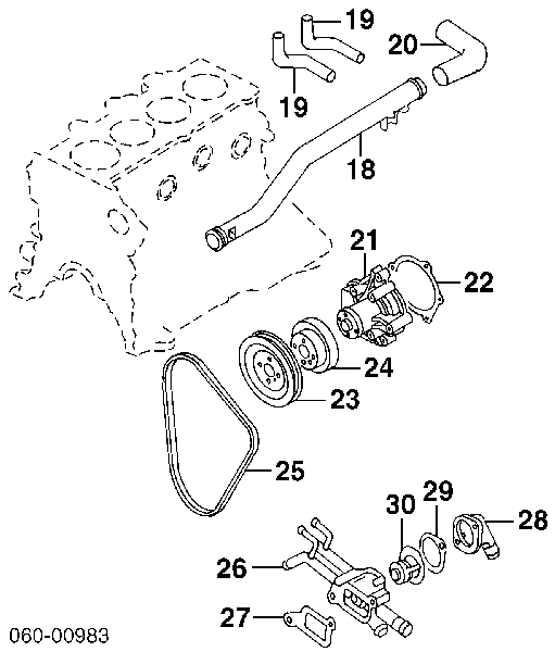 2510023002 Hyundai/Kia pompa chłodząca wodna