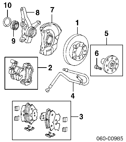 5171829100 Hyundai/Kia pierścień zabezpieczający łożysko piasty przedniej