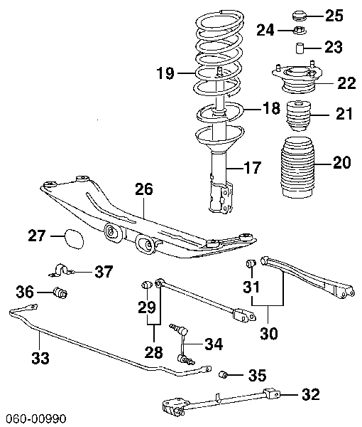 5533029000 Hyundai/Kia Sprężyna tylna