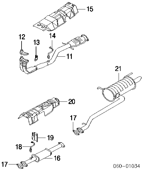 2876534050 Hyundai/Kia uszczelka rury odbiornika tłumika