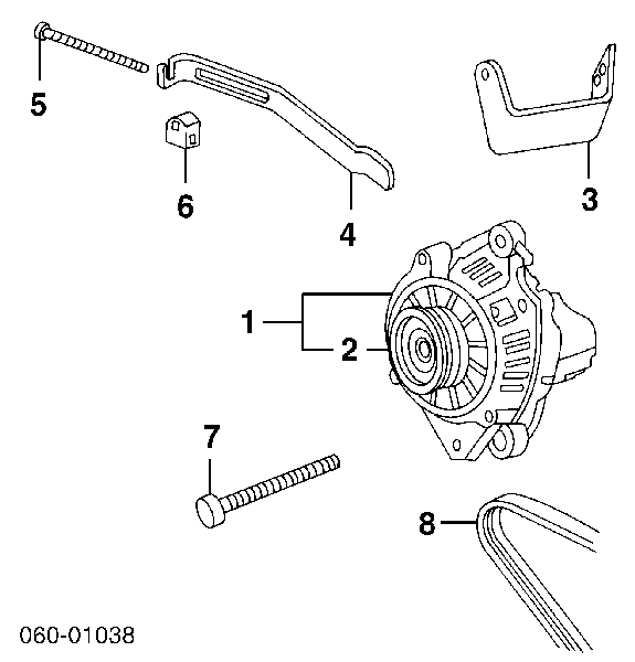 Alternator Mitsubishi Space Wagon (N8_, N9_)