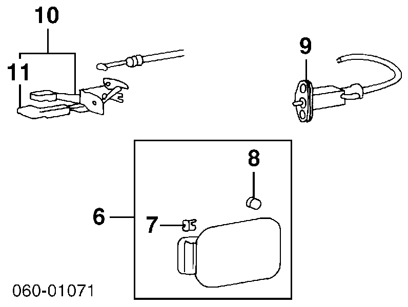 Klapka wlewu paliwa do Hyundai Sonata IV EF