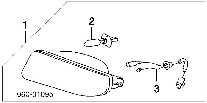 Lampa przeciwmgielna lewa Hyundai Sonata 4 (EF)