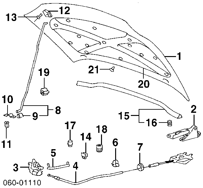 6640027510 Hyundai/Kia Maska silnika