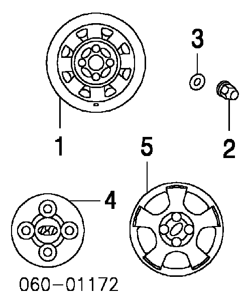 Felgi stalowe (kute) Hyundai Accent 3 (MC)