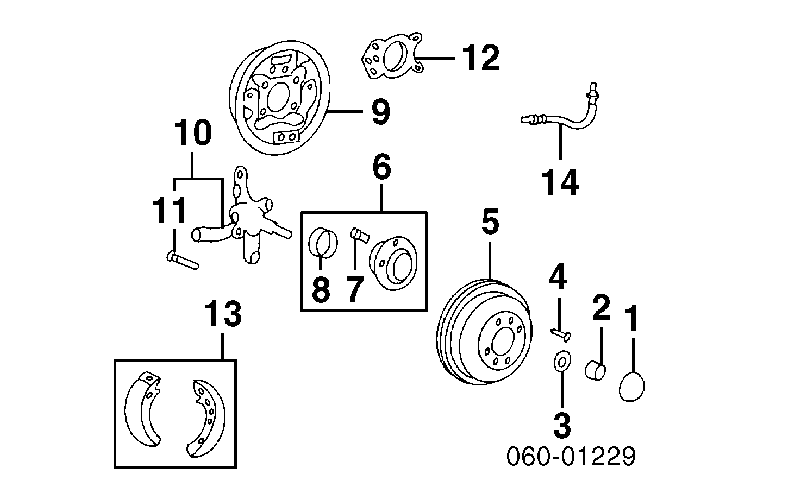 Przewód hamulcowy tylny BBH3085 Kavo Parts