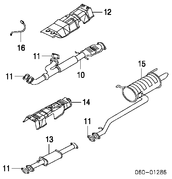 2876434150 Hyundai/Kia Uszczelka rury odbiornika tłumika