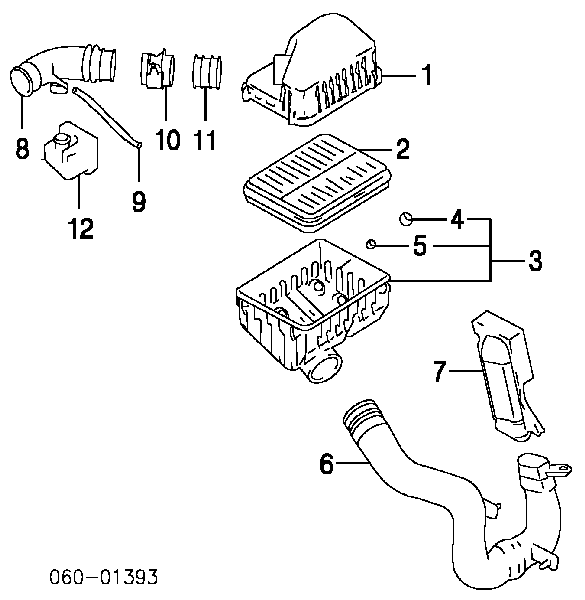 2816438200 Hyundai/Kia czujnik przepływu powietrza, przepływomierz powietrza m.a.f.