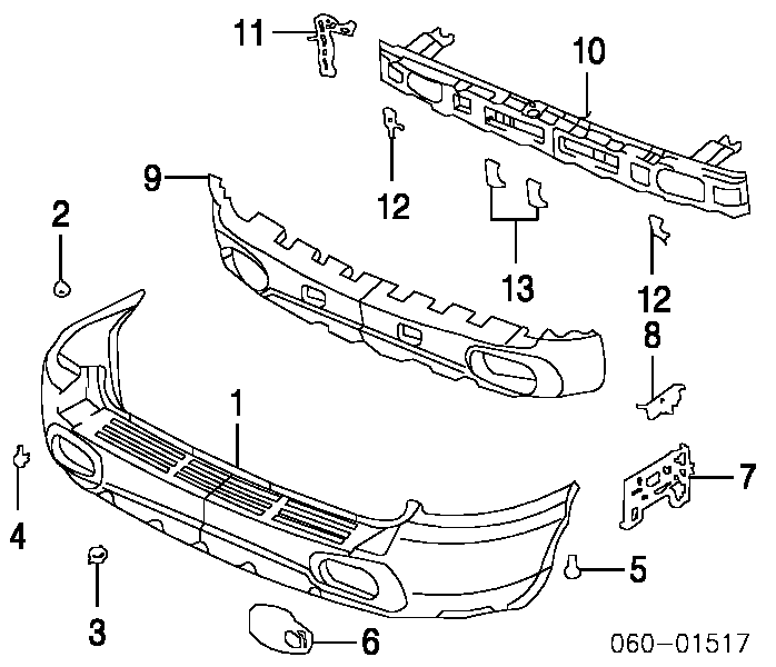 Zderzak tylny Hyundai Santa Fe 1 SM