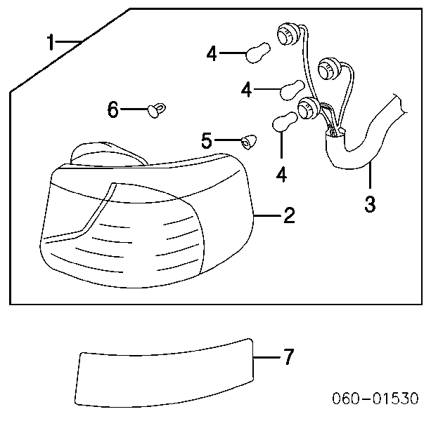 Lampa zespolona tylna lewa Hyundai Santa Fe 1 