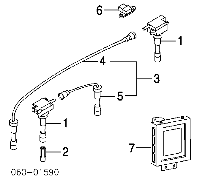 2744038020 Hyundai/Kia zestaw przewodów wysokiego napięcia