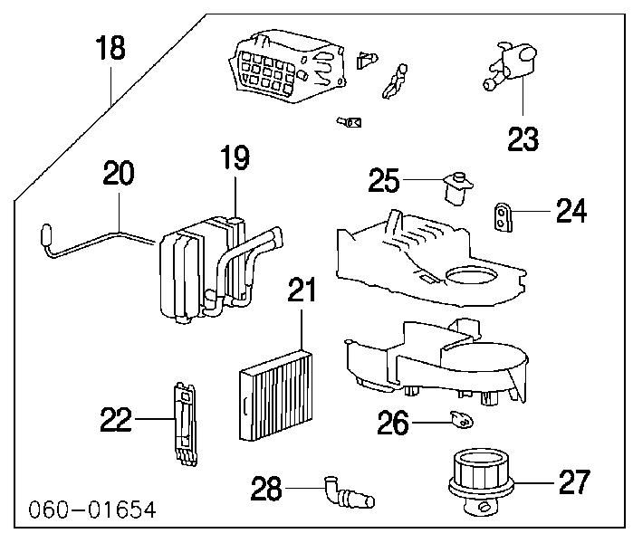 Parownik klimatyzacji Hyundai Trajet (FO)